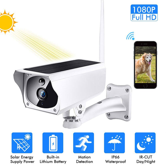 1080P HD Wifi Outdoor Waterproof Solar Energy Low Power IP Camera Wireless Surveillance IR CCTV Camera home security probe