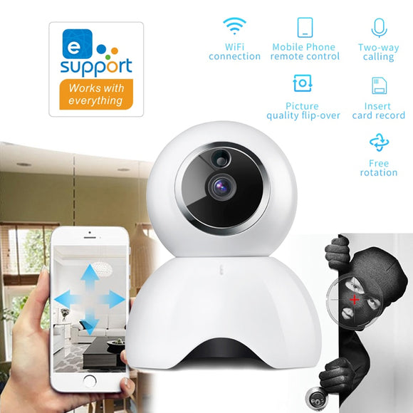 eWeLink Smart IOT HD Camera Night Vision IP Camera reomotely viewing by phone APP control Security Video Surveillance Camera
